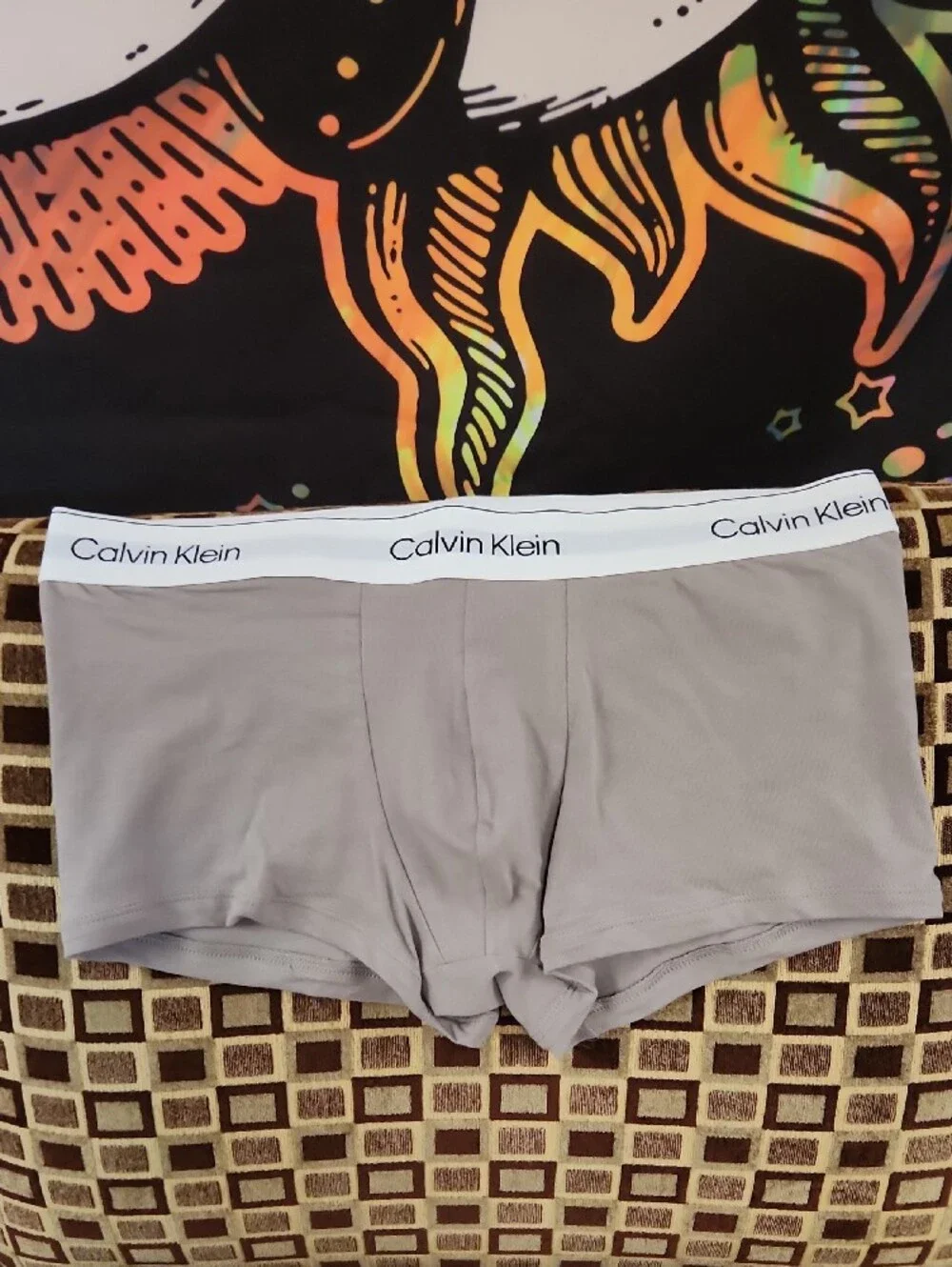 New Calvin Klein Boxer Briefs Trio - Gray, Maroon, Black Sz Med